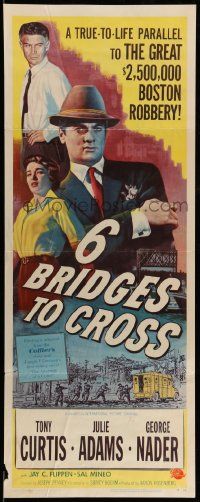 7k293 6 BRIDGES TO CROSS insert '55 Curtis in the great unsolved $2,500,000 Boston robbery!