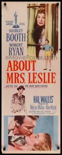 7k299 ABOUT MRS. LESLIE insert '54 Shirley Booth, Robert Ryan, the man she never quite married!