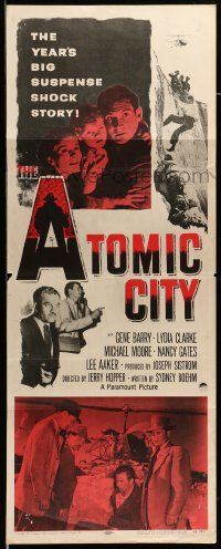 7k324 ATOMIC CITY insert '52 Cold War nuclear scientist Gene Barry in big suspense shock story!