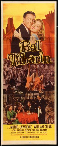 7k331 BAL TABARIN insert '52 Muriel Lawrence & the sexy Famous French Can-Can Dancers!
