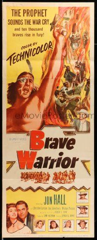 7k361 BRAVE WARRIOR insert '52 the prophet sounds the war cry and ten thousand braves rise in fury