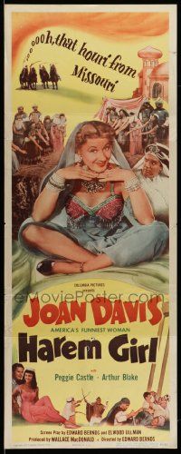 7k476 HAREM GIRL insert '52 Joan Davis, Peggie Castle, the houri from Missouri!