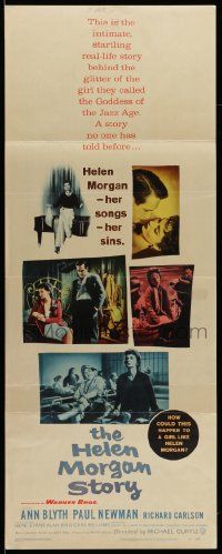 7k481 HELEN MORGAN STORY insert '57 Paul Newman loves pianist Ann Blyth, her songs, and her sins!