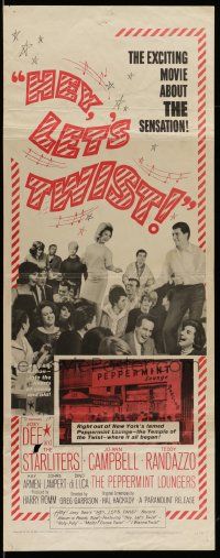 7k489 HEY LET'S TWIST insert '62 the rock & roll sensation at New York's Peppermint Lounge!!