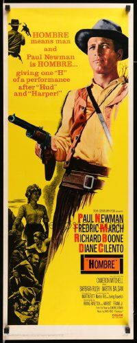 7k502 HOMBRE insert '66 best full-length image of Paul Newman pointing gun, Martin Ritt!