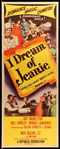 7k525 I DREAM OF JEANIE insert '52 romance, music & comedy of showboat days, blackface minstrels!