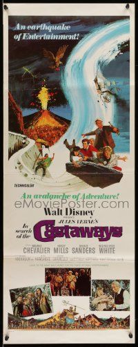 7k539 IN SEARCH OF THE CASTAWAYS insert R70 Jules Verne, Hayley Mills in an avalanche of adventure!