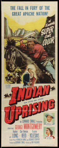 7k542 INDIAN UPRISING insert '51 Montgomery, leader of whites & Audrey Long is teacher of the Reds