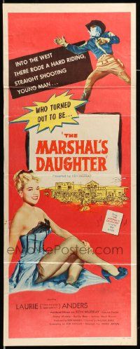 7k664 MARSHAL'S DAUGHTER insert '53 man-oh-man, sexy Laurie Anders is a bundle of curves!