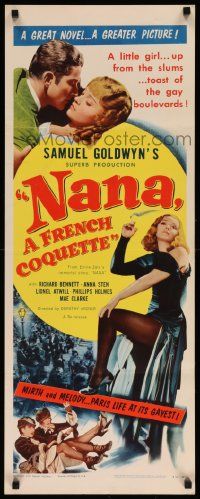 7k679 NANA insert R54 Anna Sten, Dorothy Arzner, Nana, a French Coquette!