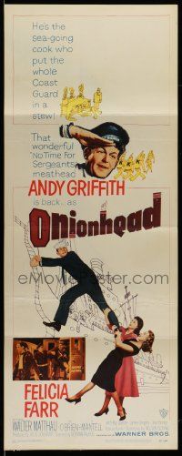 7k692 ONIONHEAD insert '58 Andy Griffith is goofing up in the United States Coast Guard now!