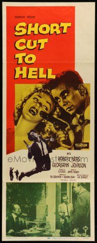 7k784 SHORT CUT TO HELL insert '57 directed by James Cagney, from Graham Greene's novel!