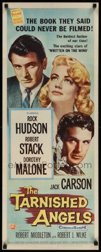 7k842 TARNISHED ANGELS insert '58 images of Rock Hudson, Stack, & sexiest Dorothy Malone!
