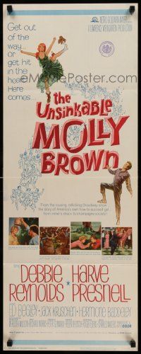 7k886 UNSINKABLE MOLLY BROWN insert '64 Debbie Reynolds, get out of the way or hit in the heart!