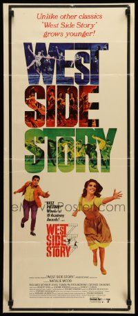 7k931 WEST SIDE STORY insert R68 Academy Award winning classic musical, Natalie Wood, Beymer!