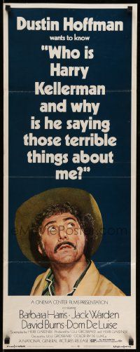 7k949 WHO IS HARRY KELLERMAN insert '71 Dustin Hoffman in cowboy hat wants to know!
