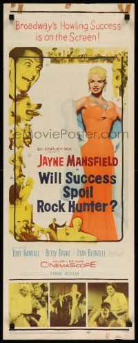 7k968 WILL SUCCESS SPOIL ROCK HUNTER insert '57 super sexy full-length Jayne Mansfield!