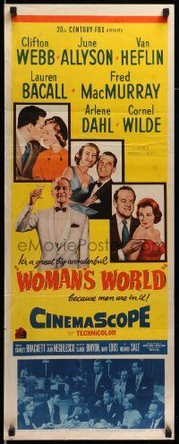7k986 WOMAN'S WORLD insert '54 June Allyson, Clifton Webb, Van Heflin, Bacall, MacMurray, Dahl!