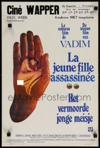 7m052 CHARLOTTE Belgian '75 La Jeune fille Assassinee, Roger Vadim, bizarre sexy image!