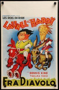 7m070 DEVIL'S BROTHER Belgian R50s Hal Roach, art of Stan Laurel & Oliver Hardy!