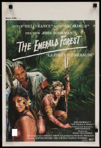 7m077 EMERALD FOREST Belgian '85 directed by John Boorman, Powers Boothe, based on a true story!