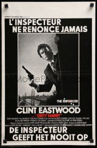 7m078 ENFORCER Belgian '77 best c/u of Clint Eastwood as Dirty Harry by Bill Gold!