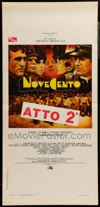 7m307 1900 Italian locandina '76 directed by Bernardo Bertolucci, De Niro, different Ferracci!