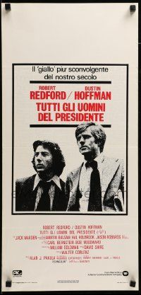 7m317 ALL THE PRESIDENT'S MEN Italian locandina '76 Hoffman & Redford as Woodward & Bernstein!