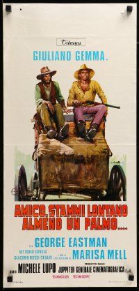 7m352 BEN & CHARLIE Italian locandina '71 art of cowboy Giuliano Gemma by Averardo Ciriello!