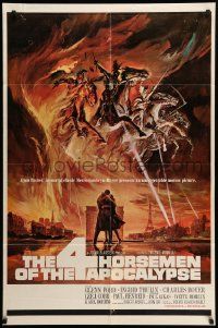 7p009 4 HORSEMEN OF THE APOCALYPSE style A 1sh '61 best artwork by Reynold Brown!