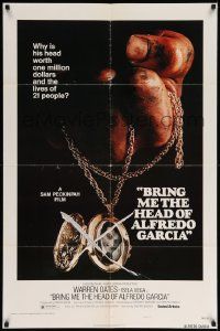 7p133 BRING ME THE HEAD OF ALFREDO GARCIA style A 1sh '74 it's worth one million dollars & 21 lives!