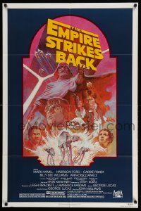 7p284 EMPIRE STRIKES BACK NSS style 1sh R82 George Lucas classic, cool montage art by Tom Jung!