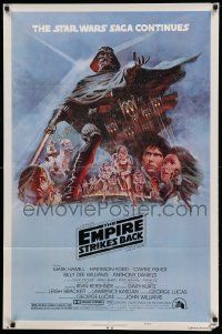 7p287 EMPIRE STRIKES BACK NSS style B 1sh '80 George Lucas sci-fi classic, art by Tom Jung!