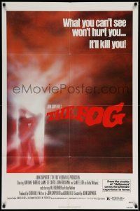 7p322 FOG 1sh '80 John Carpenter, what you can't see won't hurt you, it'll kill you!