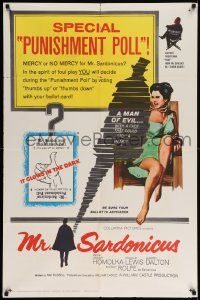 7p600 MR. SARDONICUS 1sh '61 William Castle, the only picture with the punishment poll!
