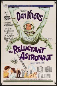 7p726 RELUCTANT ASTRONAUT 1sh '67 wacky Don Knotts in the maddest mixup in space history!