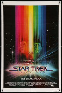 7p833 STAR TREK advance 1sh '79 Bob Peak art, Shatner, Nimoy, Khambatta, there is no comparison!