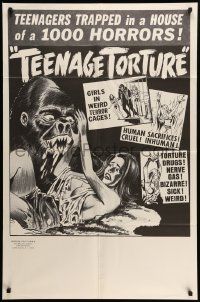 7p873 TEENAGE ZOMBIES 1sh R60s fiendish experiment performed with sadistic horror, Teenage Torture!