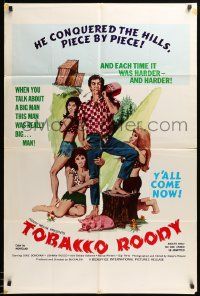 7p906 TOBACCO ROODY 1sh '70 Dixie Donovan, Johnny Rocco, hillbilly sexploitation!