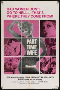 #711 WOMAN FOR ALL MEN 1sh R77 Part Time Wife, bad women come from hell!