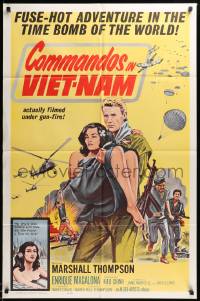 7p986 YANK IN VIET-NAM int'l 1sh '64 fuse-hot adventure in time bomb of the world filmed under fire
