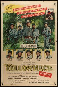 7p987 YELLOWNECK 1sh '55 Civil War cowards surrounded by savage Seminoles in the Everglades!