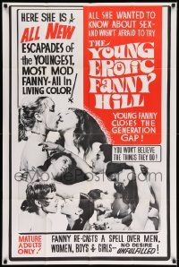 7p992 YOUNG EROTIC FANNY HILL 1sh '70 all she wanted to know about sex - she wasn't afraid to try!