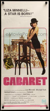 7r306 CABARET Aust daybill '72 Liza Minnelli sings & dances in Nazi Germany, Bob Fosse!