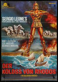 7r622 COLOSSUS OF RHODES German R70s Leone's Il colosso di Rodi, different artwork by George Morf!