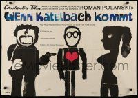 7r634 CUL-DE-SAC horizontal style German '66 Roman Polanski, Pleasance, art by Jan Lenica!