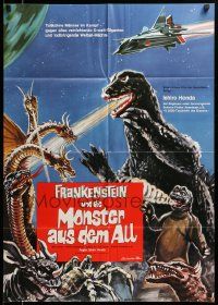 7r650 DESTROY ALL MONSTERS German '71 Ishiro Honda's Kaiju Soshingeki, Godzilla, King Ghidrah!