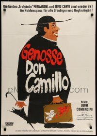 7r661 DON CAMILLO IN MOSCOW German '65 Il Compagno Don Camillo, Fernandel in the title role!