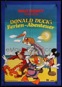 7r664 DONALD DUCK'S FERIEN-ABENTEUER German '82 Mickey & Goofy in Walt Disney cartoon!