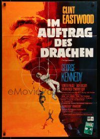 7r669 EIGER SANCTION German '75 cool completely different Peltzer art of Clint Eastwood!